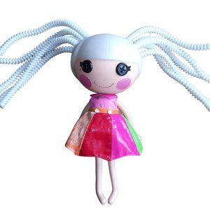 Lalaloopsy Rainbow Dress Silly White Hair Posable 12 Inch Plastic Fashion Doll